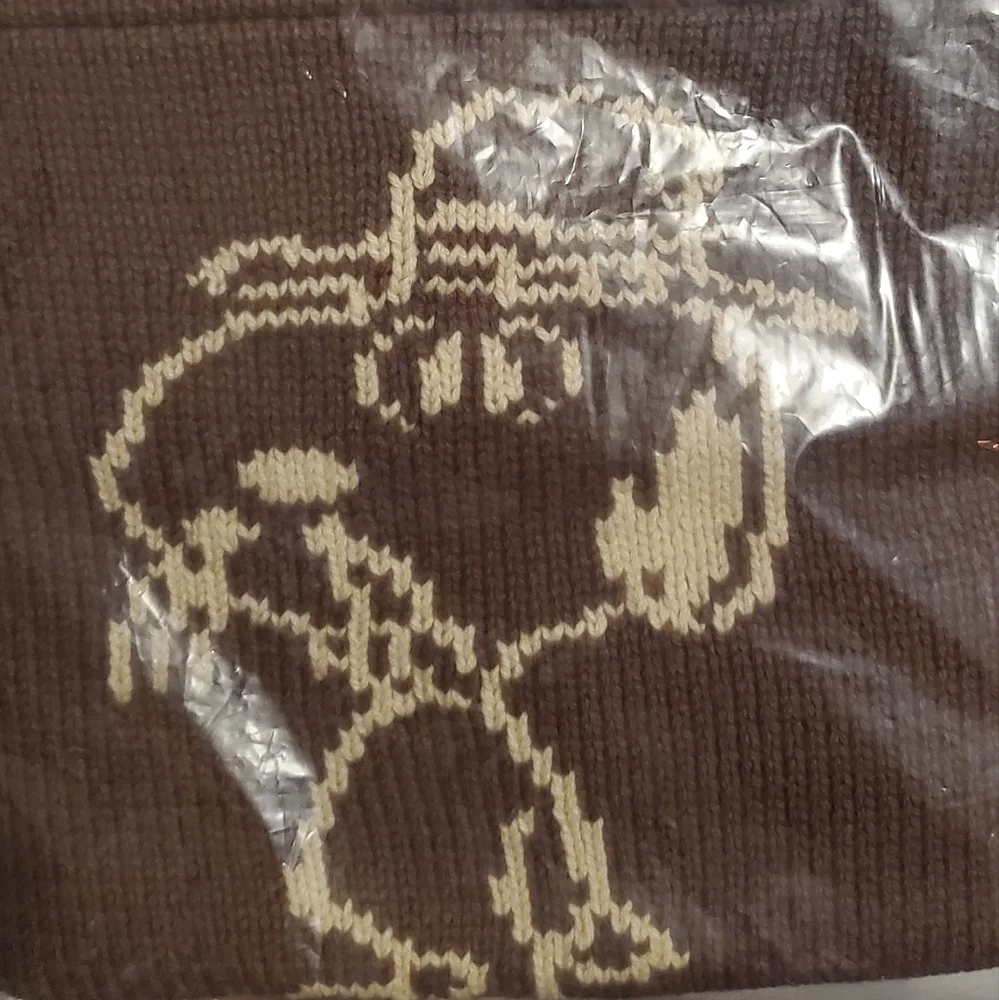 Peanuts x Market Spike Knit Brown Snoopy Collaboration Sweater NWT, US Men's MED - Picture 8 of 8